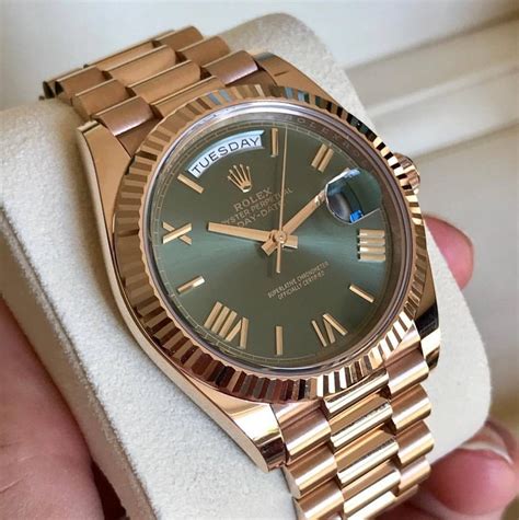 rolex day date 60th anniversary green dial|rolex day date 40mm.